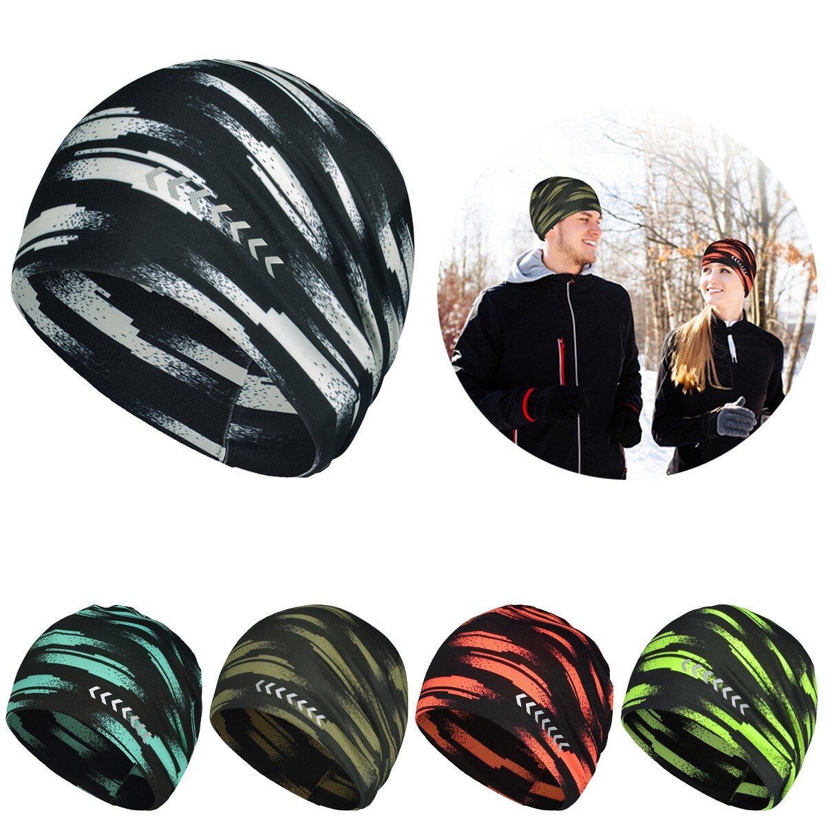 Windproof Reflective Winter Hat for Cycling Running Outdoor Sports  