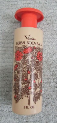 Vanda Herbal Body Balm Dart Industries USA 2/3 Full Vintage 8 oz Bottle FREE S/H