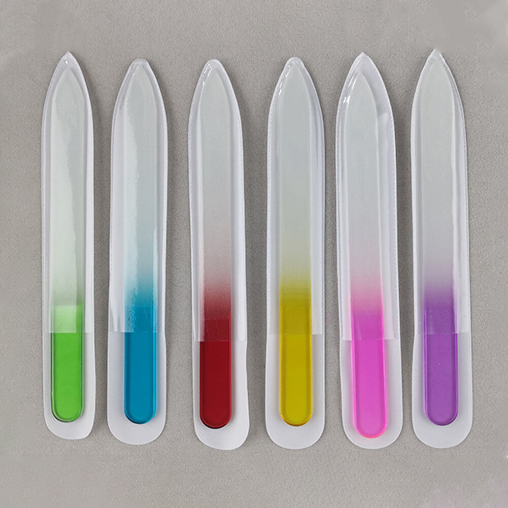 Wear Resistant Home Salon Durable Double Sided Crystal Glass Nail File