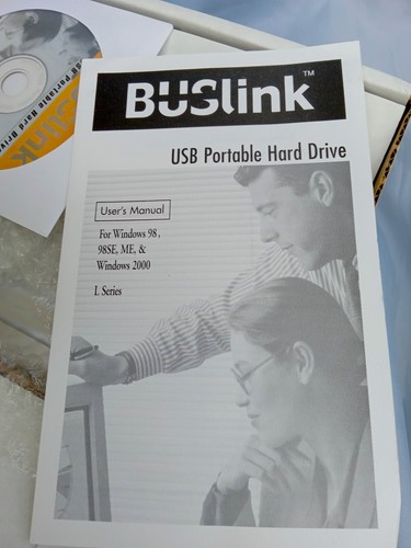 $ Dropped Buslink Windows 98 98SE ME 2000 Backup External Hardrive Portable - Afbeelding 6 van 7