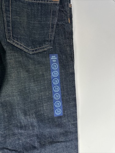 Gap Kids 1969 / Loose Fit Blue Denim Jeans / Boys 14 R New - Picture 7 of 7