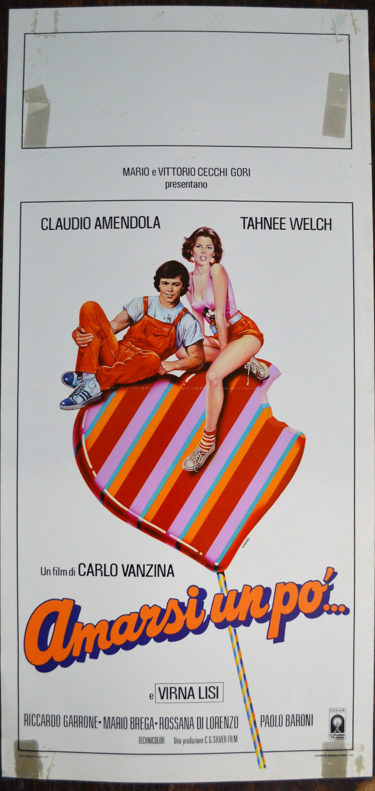 Locandina originale film Amarsi un po' (1984) - Regia di Carlo Vanzina
