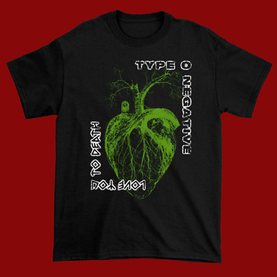 New Type O Negative Heart You To Death T-Shirt Cotton One Side Shirt C234
