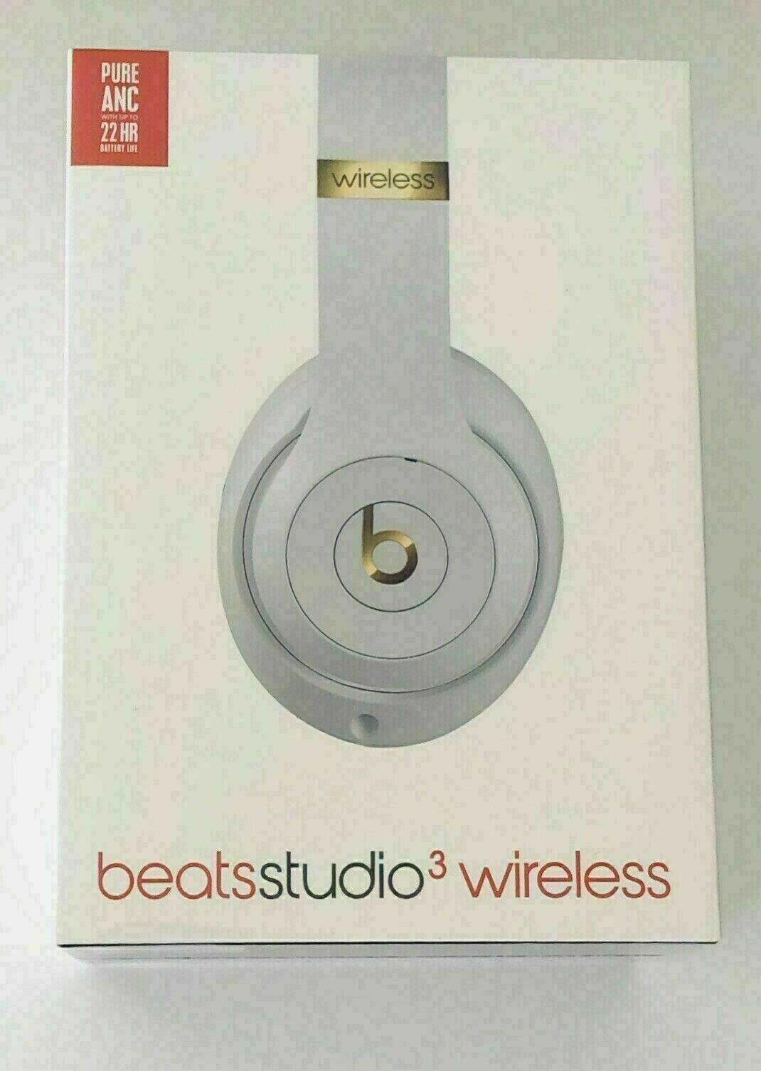 New Beats By Dr Dre Studio3 Wireless Headphones White Brand New