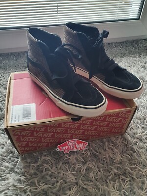 Womens Vans Sk8-Hi Reissue (Design Assembly) Glen Plaid Trainers Size  UK