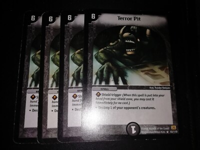 DM01 -  63/110 - Terror Pit - Duel Masters - English - Base Set Rare - DM1 EX