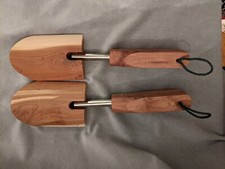 Unbranded Cedar Wood Shoe Trees, Adjustable Length, One Pair, Probably Small