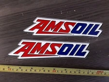 Lot of 2 AMSOIL Racing Oil Racing Decals Stickers NHRA Nascar Street Outlaw 