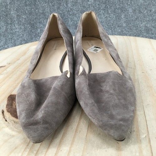 Cole Haan Shoes Womens 9.5 B Almond Toe Ballet Flats Comfort W05012 Beige Suede - 第 6/18 張圖片