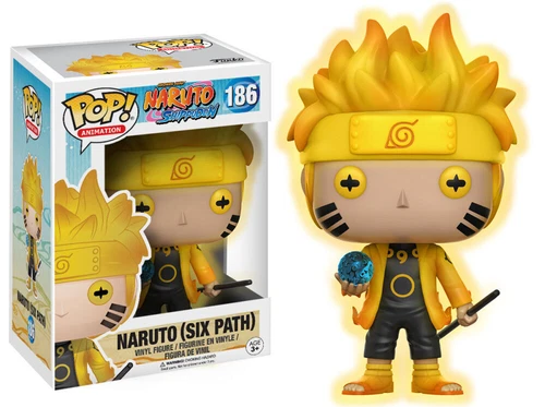 Funko Pop Naruto Shippuden : Naruto (Six Path) #186 Special Edition NIB GITD