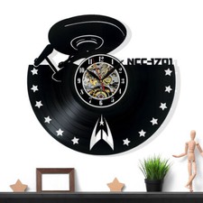 Star Trek Vinyl Record Wall Clock Gift Surprise Ideas Friends Birthdays Decor