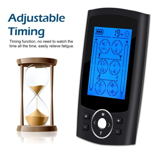 TENS EMS Machine Muscle Stimulator with Pads Electronic Massager Pain Relief AU - Picture 8 of 12