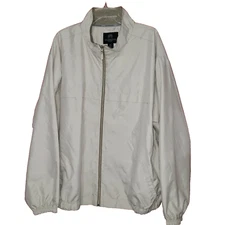 Weatherproof Garment Co Zip light Beige Jacket Bomber style  Men's XXL