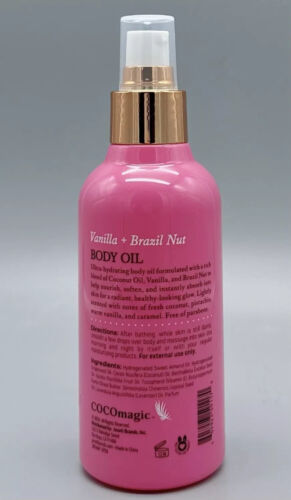 COCOMAGIC~~VANILLA + BRAZIL NUT~~BODY OIL 6 OZ PUMP 71 - Picture 2 of 2
