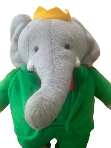 Babar the Elephant King by Yotoy 14" Tall Green Suit Crown EUC - Picture 3 of 9