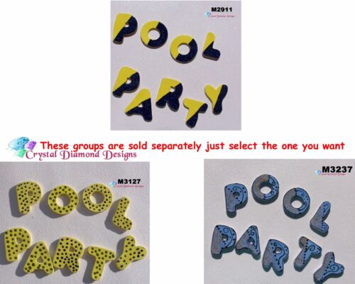 POOL PARTY - HANDMADE, CERAMIC MOSAIC TILES ( Pick you Group ) # 1 - Picture 1 of 4