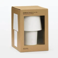 MUJI Waterless Aroma Diffuser LED Light with Timer Function MJ-HBAL1 White Japan