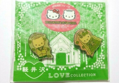 Hello Kitty＆Dear Daniel Pin Badge Love Collection Karuizawa 2001' SANRIO Rare