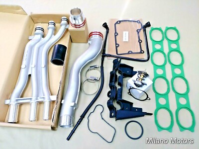 Coolant Pipe up grade Kit 948106059 thermostat, Gaskets Porsche Cayenne 03-06 