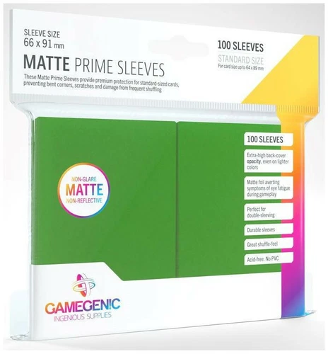 100 Gamegenic Matte Prime Standard Card Sleeves Deck Protectors 66mm x 91mm - Picture 18 of 25