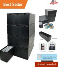 Heavy-Duty Drawer-Type Card Storage Box - Large Capacity - 12 Sets 50 Dividers