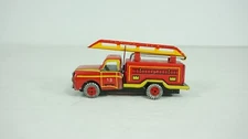 ZZ Germany Tinplate Fire Truck Ladder Truck Vomag No Box B5