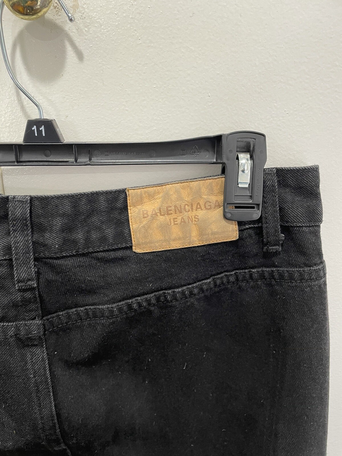 Balenciaga Runway Patched Pockets Baggy Jeans Reverse Pockets Small