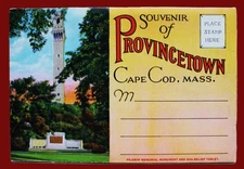 PROVINCETOWN CAPE COD MASSACHUSETTS SOUVENIR POSTCARD FOLDER 18 VIEWS 1930s