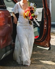 Monsoon Wedding dress. Beautiful drop waist beaded and lace dress