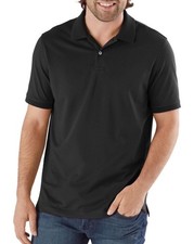 NEW Member's Mark Men's Short Sleeve Stretch Pique Polo Black NWT Free Shipping