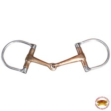 HILASON 5" Western Stainless Steel Hollow Copper Mouth Ring Horse Bit
