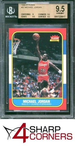 Jordan 1986 Fleer Jordan #57 Rookie