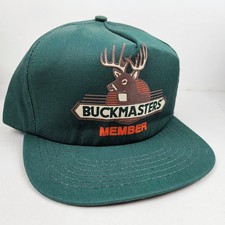Vintage USA MADE Buckmaster Member Hunting Trucker Hat Snapback Cap
