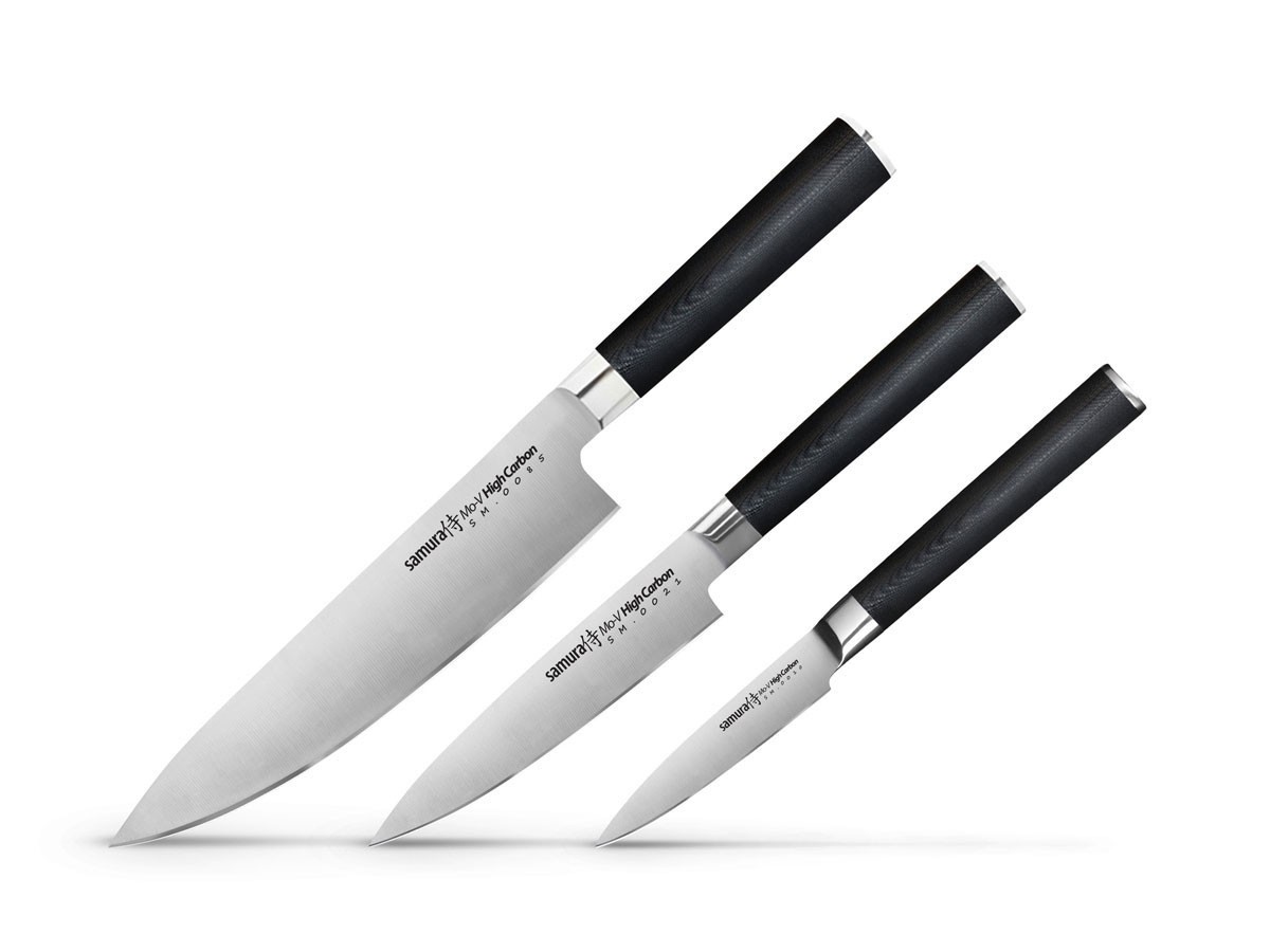 Samura MO-V SM-0230 Set 3 Coltelli Cucina Design Giapponese e Qualità