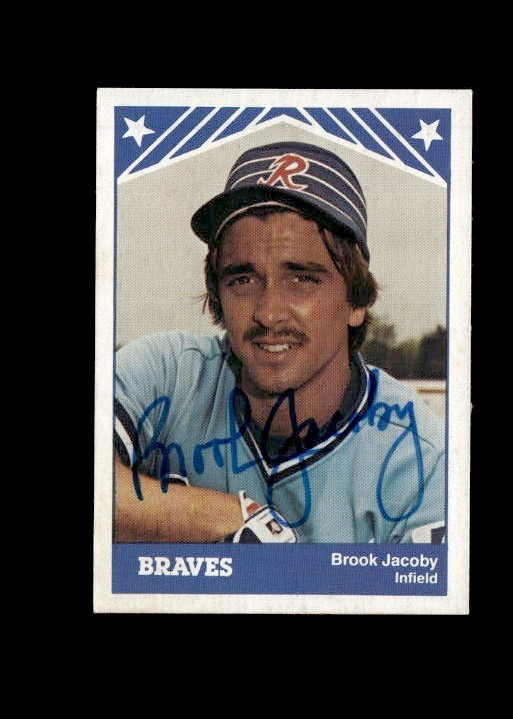 Brook Jacoby 1983 TCMA Richmond Braves authentic autographed card