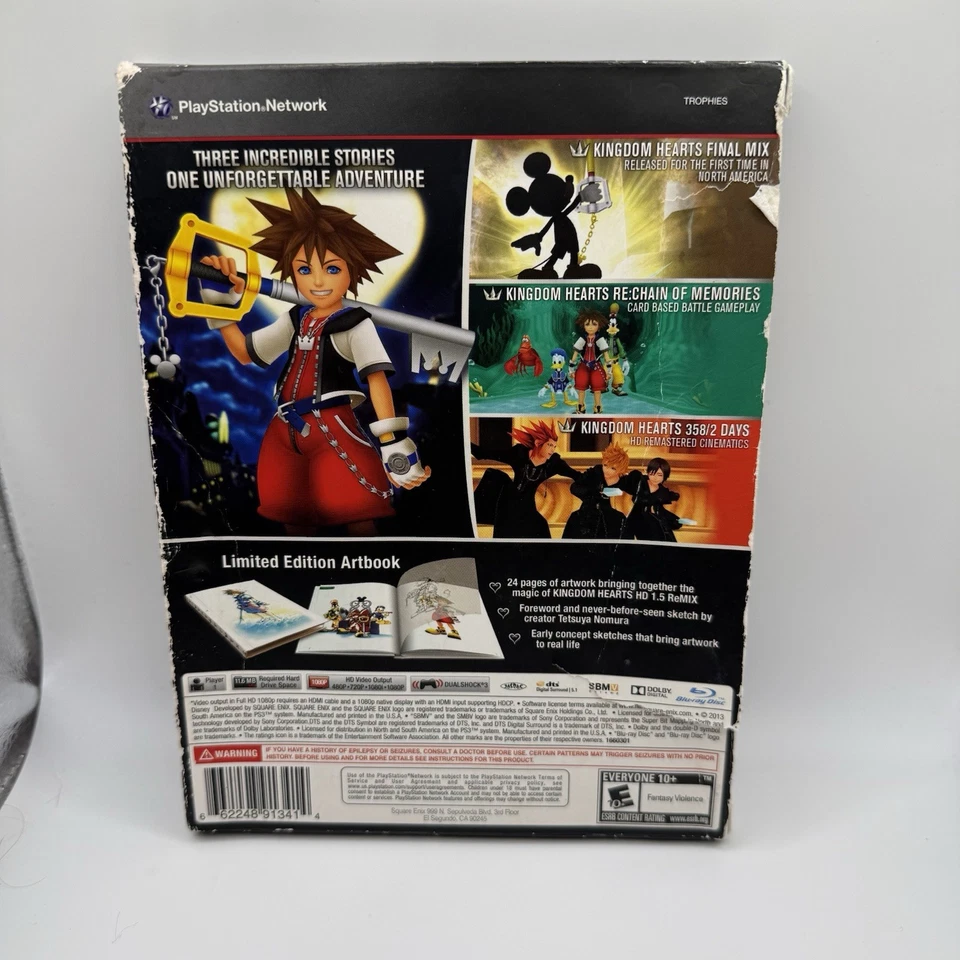 Kingdom Hearts HD 1.5 Remix (Edición Limitada con Libro de Arte) PS3 Completo PROBADO Foto 3 de 4