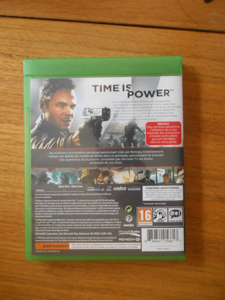 Quantum Break XBOX ONE, photo 2 sur 3