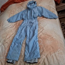 Schneeanzug, Skianzug, DECATHLON Gr. 140, hellblau Kapuze, sehr gut erhalten