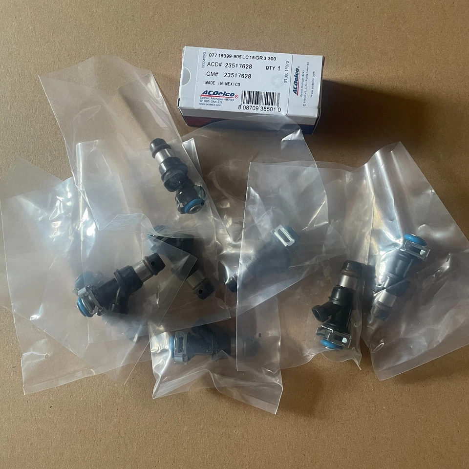Genuine 8x Fuel Injectors 25317628 For 99-07 Chevy Silverado GM# 4.8/5.3/6.0L - Imagem 4 de 4