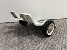 VINTAGE BUDDY L TRAILER PRESSED STEEL WHITE 8 INCHES LONG ST