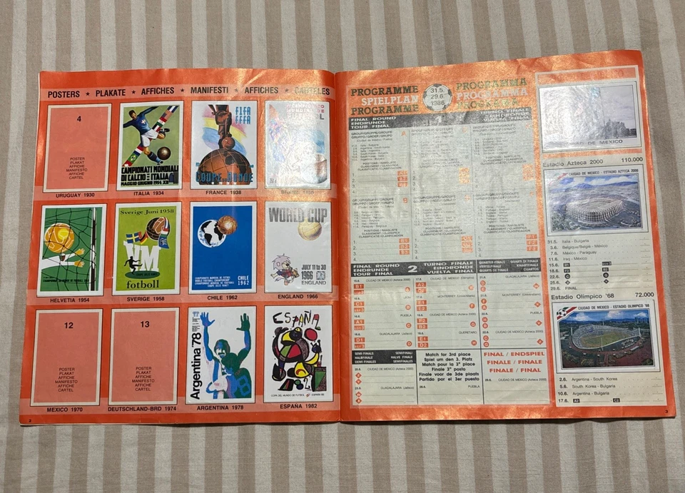 Panini Mexico 86 World Cup Sticker Album - Image 3 of 4