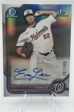 Topps 2022 Bowman Chrome Prospect Autos Evan Lee #CPA-EL Refractor Auto /499