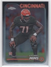#271 2024 Topps Chrome BASE Amarius Mims RC Bengals