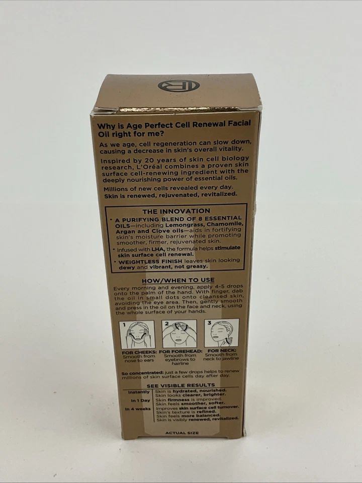 L'Oreal Age Perfect Cell Renewal Facial Oil Light 10 Fl Oz - Image 3 of 4