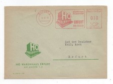 DDR Brief Absenderfreistempel Erfurt 16.12.61 HO Warenhaus am Anger