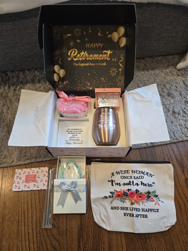 Retirement Gift for Woman, Retirement Gifts for Women, Retired Gifts Basket
