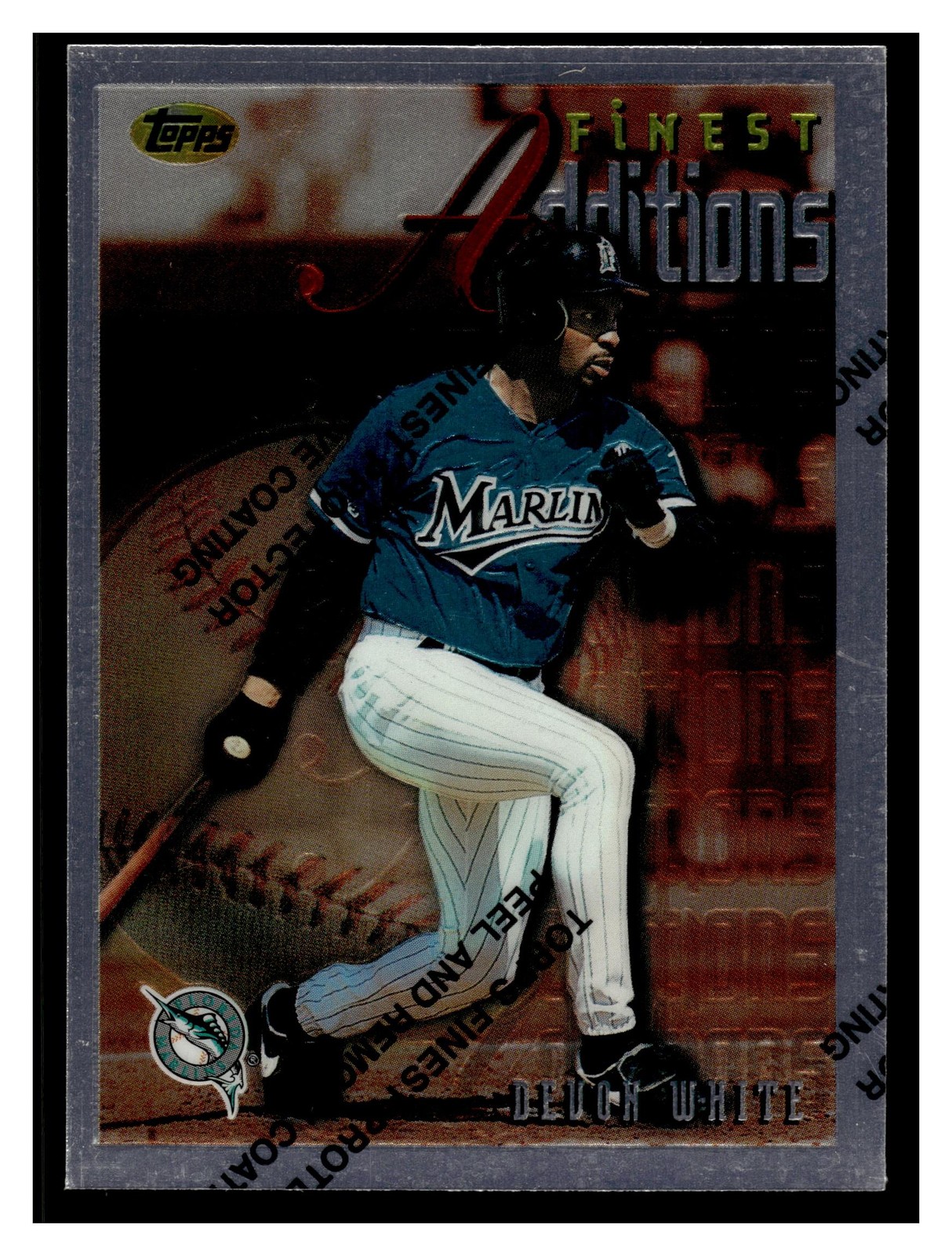 1996 Finest Devon White #256 Florida Marlins