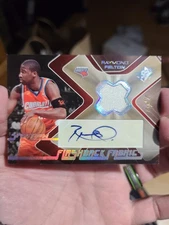 2006-07 Spx Feshman Flashbacks Spectrum 1/1 Raymond Felton Auto Jersey