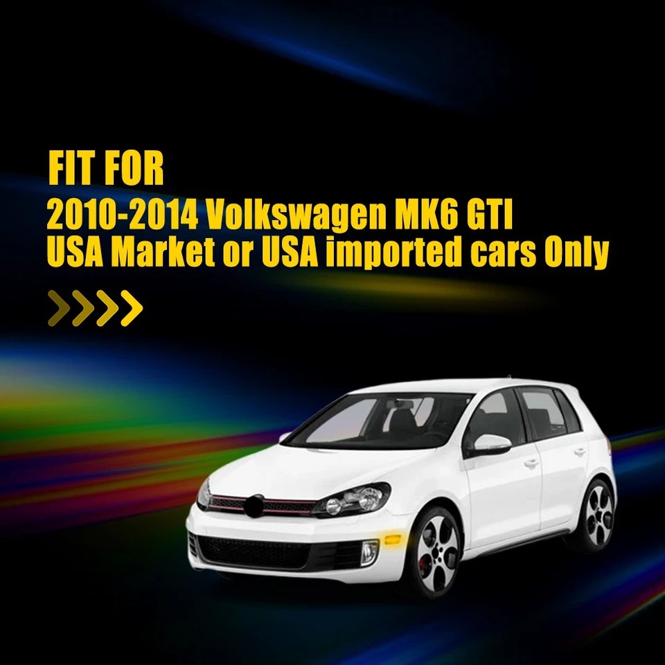 Luz de señalización lateral LED para parachoques delantero ámbar humo 2-20 para Volkswagen MK6 GTI 10-14 Foto 2 de 4