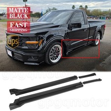 For Ford F-150 Shelby SuperSnake 21-24 MX Style Matte Black Side Skirt Extension